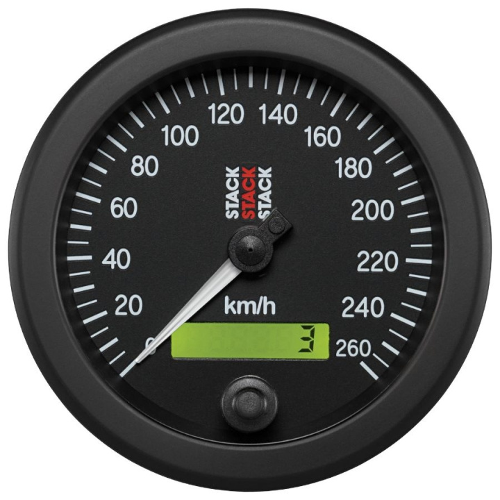 Autometer Stack 88mm 0-260 KM/H Electronic Speedometer - Black in the group Interior / Gauges / Gauges & Gauge Holders / AutoMeter / All products from Autometer at DDESIGN Scandinavia AB (ST3802)