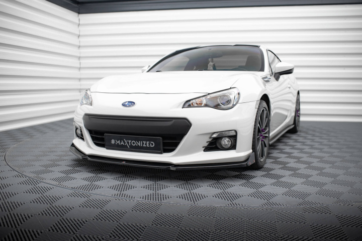 Subaru BRZ 2012-2017 Front Splitter V.1 + Flaps Maxton Design in the group Select car model / Subaru / BRZ 12-21 / Styling / Front lips at DDESIGN Scandinavia AB (SU-BRZ-1-FD1G-FSF1B)