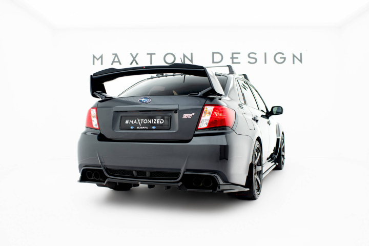 Subaru Impreza WRX STI Mk3 Facelift 2011-2014 Rear Splitter (with vertical bars) Maxton Design in the group Select car model / Subaru / Impreza inkl. WRX 08-14 / Styling at DDESIGN Scandinavia AB (SU-IM-3F-WRX-STI-RD1GRD2G)