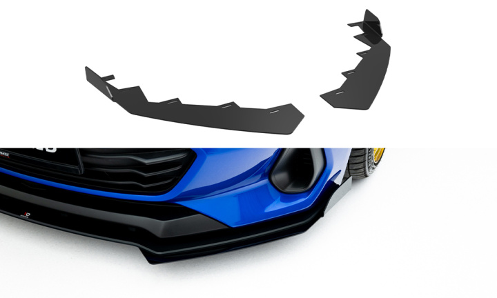 Subaru BRZ Mk2 2021+ Front Flaps Flaps Maxton Design in the group Select car model / Subaru / BRZ 21+ at DDESIGN Scandinavia AB (SUBRZ2CNC-FSF1G)