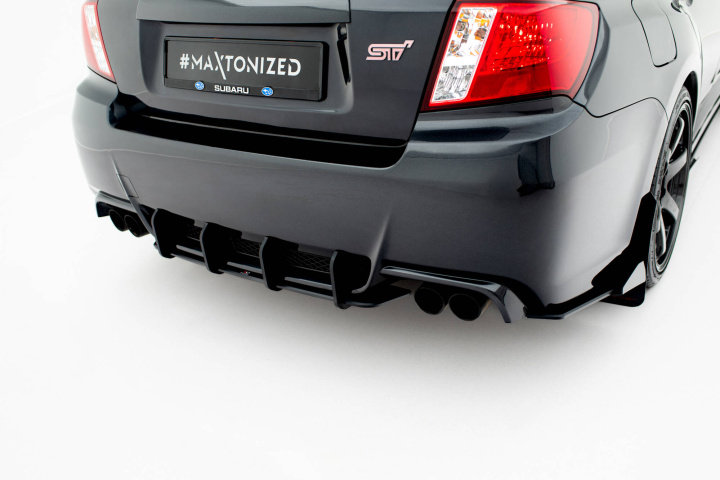 Subaru Impreza WRX STI Mk3 Facelift 2011-2014 Street Pro Rear Diffuser Maxton Design in the group Select car model / Subaru / Impreza inkl. WRX 08-14 / Styling at DDESIGN Scandinavia AB (SUIM3FWRXSTICNC-RS1BBRBI)