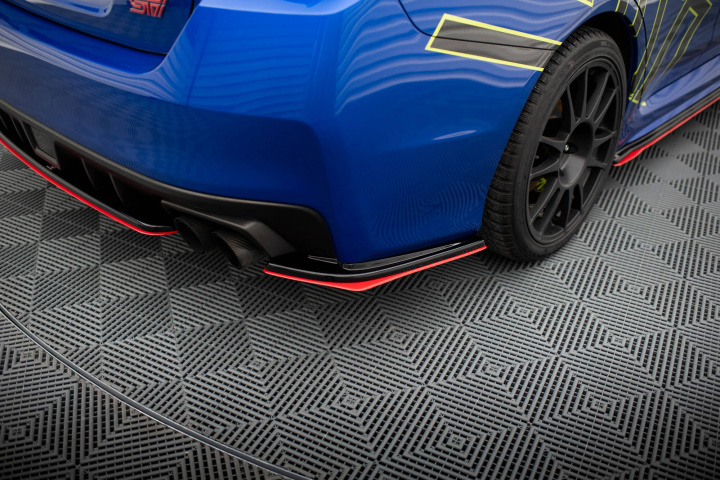 Rear Side Splitters V.2 Subaru Wrx Sti Maxton Design in the group Select car model / Subaru / WRX STI 15-21 / Styling / Diffuser at DDESIGN Scandinavia AB (SUIM4WRXSTI-RSD1RRED-RSD1)