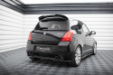 Suzuki Swift Sport Mk4 2005-2010 Central Rear Splitter (With Vertical Bars) V.1 Maxton Design