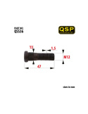 Stud bolt with splines QSP M12 x 1.5, 13mm