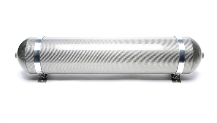 TA Technix Seamless Air Tank 19L Silver With Genuine Carbon Cover in the group Universal products / Chassis / Air Suspension / Parts for air suspension / Air tanks at DDESIGN Scandinavia AB (TA-LF5025)