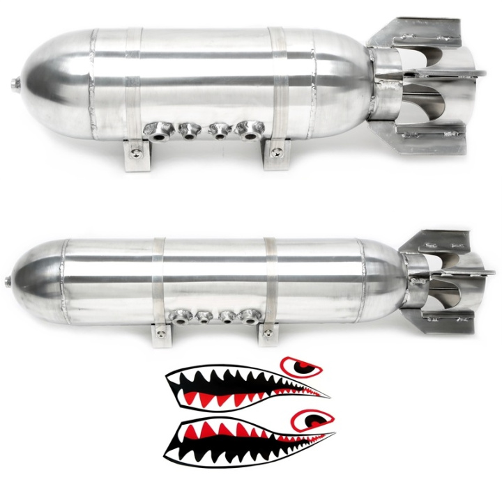 Air Tank \'\'Military Look / Rocket\'\' 11.5/19L TA Technix in the group Universal products / Chassis / Air Suspension / Parts for air suspension / Air tanks at DDESIGN Scandinavia AB (TA-MilitaryAirTank)