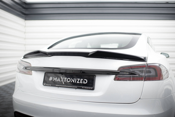Tesla Model S Plaid Mk1 Facelift 2021+ Spoiler Cap 3D Maxton Design in the group Select car model / Tesla Motors / Tesla Model S 2012+ at DDESIGN Scandinavia AB (TE-MODELS-1F2-PL-CAP3D1G)