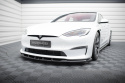 Tesla Model S Plaid Mk1 Facelift 2021+ Front Splitter v.3 Maxton Design