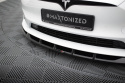 Tesla Model S Plaid Mk1 Facelift 2021+ Front Splitter v.3 Maxton Design