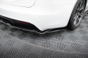 Tesla Model S Plaid Mk1 Facelift 2021+ Central Rear Splitter (With Vertical Bars) V.2 Maxton Design