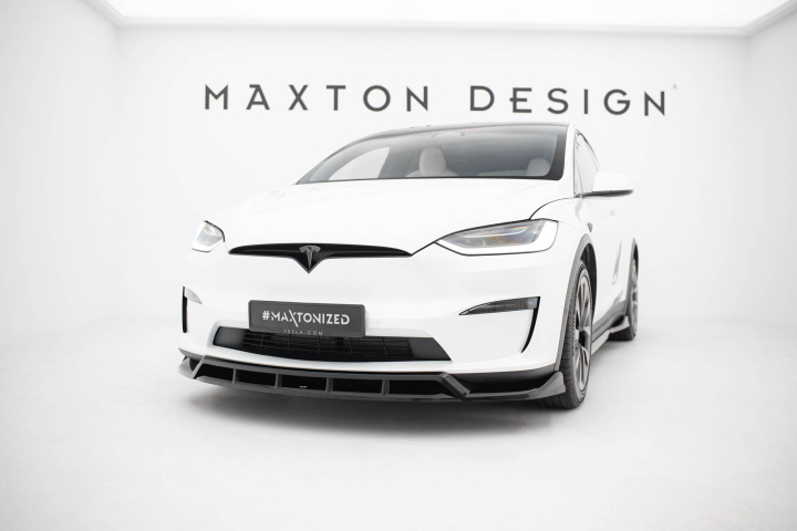 Tesla Model X Mk1 Facelift 2021+ Front Splitter V.3 Maxton Design in the group Select car model / Tesla Motors / Tesla Model X 2015+ at DDESIGN Scandinavia AB (TE-MODELX-1F-FD3GFD3RG)
