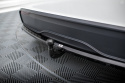 Tesla Model X Mk1 Facelift 2021+ Central Rear Splitter (With Vertical Bars) V.1 Maxton Design