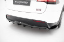 Tesla Model X Mk1 Facelift 2021+ Rear Splitter (with vertical bars) V.2 Maxton Design