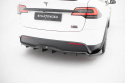 Tesla Model X Mk1 Facelift 2021+ Rear Splitter (with vertical bars) V.2 Maxton Design