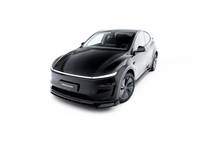Tesla Model Y Mk1 Facelift 2025+ Front Splitter V.1 Maxton Design in the group Select car model / Tesla Motors / Tesla Model Y 2020+ at DDESIGN Scandinavia AB (TE-MODELY-1F-FD1G-FD1RG)