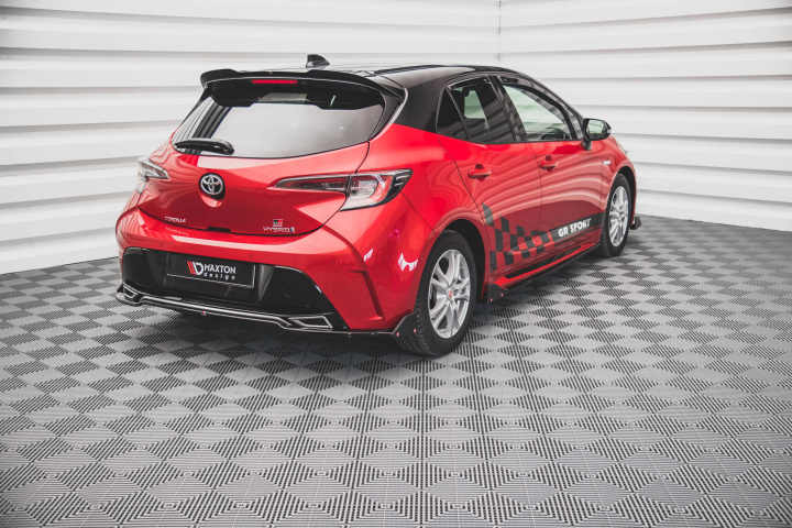 Central Rear Splitter + Flaps Toyota Corolla Gr Sport Hatchback Xii Maxton Design in the group Select car model / Toyota / Corolla (E210) 2018+ at DDESIGN Scandinavia AB (TO-CO-12-HB-GR-RD1G-RSF)