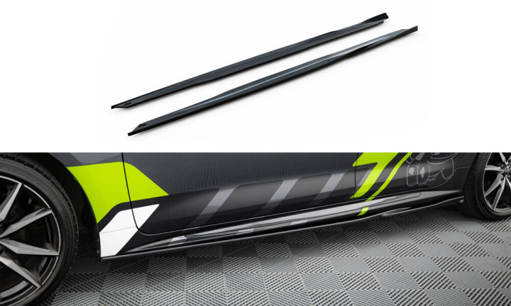 Toyota Corolla GR Sport Touring Sports XII 2019-2023 Side Skirts Diffusers Maxton Design in the group Select car model at DDESIGN Scandinavia AB (TO-CO-12-TS-GRSPORT-SD1G)
