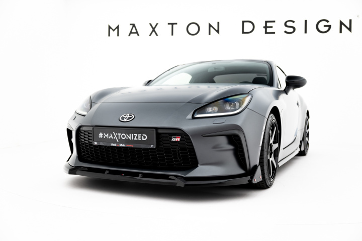 Toyota GR86 Mk1 2021- Front Splitter V.1 with Flaps Maxton Design in the group Select car model / Toyota / GR 86 21+ at DDESIGN Scandinavia AB (TO-GR86-1-FD1G-FSF1B)
