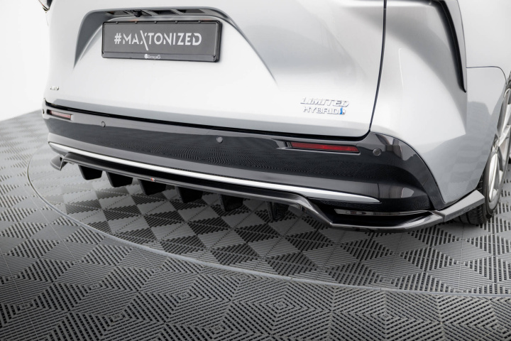 Toyota Sienna Mk4 2020+ Rear Splitter (with vertical bars) Maxton Design in the group Select car model / Toyota / Sienna at DDESIGN Scandinavia AB (TO-SI-4-RD1GRD2G)