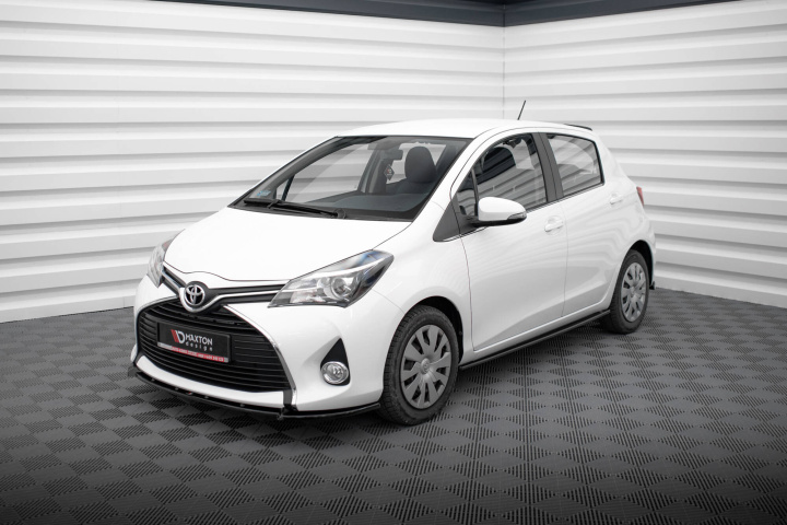 Toyota Yaris Mk3 Facelift 2014-2017 Front Splitter V.1 Maxton Design in the group Select car model / Toyota / Yaris / Styling at DDESIGN Scandinavia AB (TO-YA-3-FD1G)