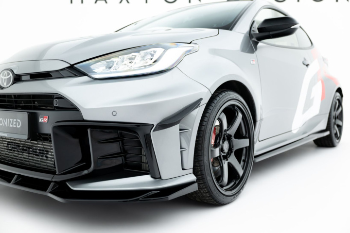Toyota GR Yaris Mk4 Facelift 2024- Front Bumper Wings (Canards) Maxton Design in the group Select car model / Toyota / GR Yaris 2020+ / Styling at DDESIGN Scandinavia AB (TO-YA-4F-GR4-CAN1)