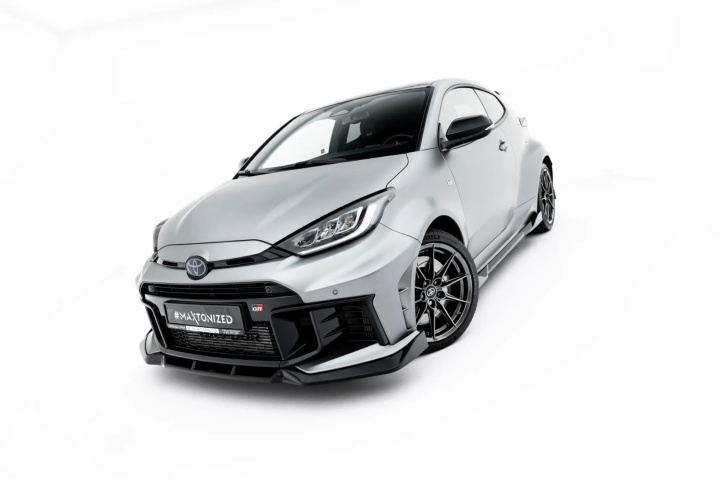 Toyota GR Yaris Mk4 Facelift 2024- Front Splitter V.2 Maxton Design in the group Select car model / Toyota / GR Yaris 2020+ / Styling at DDESIGN Scandinavia AB (TO-YA-4F-GR4-FD2G)