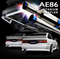 Toyota AE86 TYPE-R Expreme Ti FULL Titanium Exhaust System TOMEI