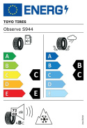 205/65R16 95V Toyo Observe S944 DBB71 PCRWL Winter Tire