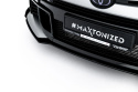 Toyota GR Yaris Mk4 Facelift 2024- Street Pro Front Splitter + Flaps Black + Gloss Flaps Maxton Design