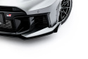 Toyota GR Yaris Mk4 Facelift 2024- Street Pro Front Splitter + Flaps Black-Red + Gloss Flaps Maxton Design