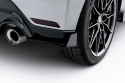 Toyota GR Yaris Mk4 Facelift 2024- Street Pro Rear Side Splitters + Flaps Black + Gloss Flaps Maxton Design