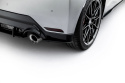 Toyota GR Yaris Mk4 Facelift 2024- Street Pro Rear Side Splitters Black-Red Maxton Design