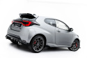 Toyota GR Yaris Mk4 Facelift 2024- Street Pro Side Skirts Diffusers + Flaps Black-Red + Gloss Flaps Maxton Design