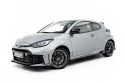 Toyota GR Yaris Mk4 Facelift 2024- Street Pro Side Skirts Diffusers + Flaps Black-Red + Gloss Flaps Maxton Design