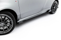 Toyota GR Yaris Mk4 Facelift 2024- Street Pro Side Skirts Diffusers + Flaps Black-Red + Gloss Flaps Maxton Design
