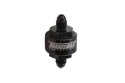 Billet Turbo Oil Feed Filter 44um -3AN â€“ Black
