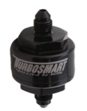 Billet Turbo Oil Feed Filter 44um -4AN â€“ Black