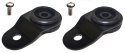 Mitsubishi EVO 7/8/9 Radiator Mount Combo w/ Inserts (Black)
