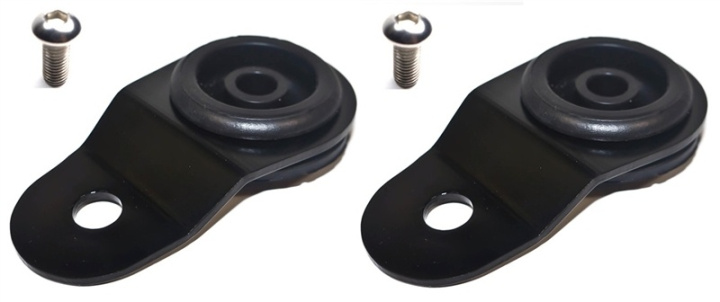 Mitsubishi EVO 7/8/9 Radiator Mount Combo w/ Inserts (Black) in the group Select car model / Mitsubishi / EVO 9 / Tuning / Radiator & Hoses at DDESIGN Scandinavia AB (TS-EV-009ic)