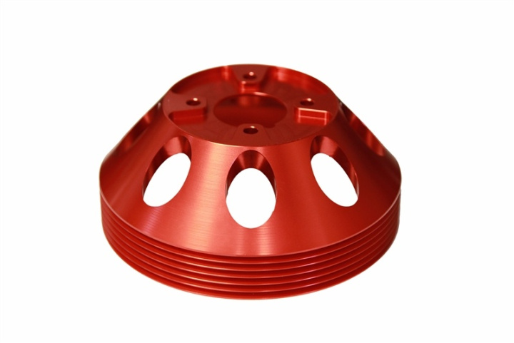 Hyundai Genesis Coupe 3.8 2010+ Lightweight Water Pump Pulley (Red) in the group Select car model / Hyundai / Genesis Coupe 08-16 / Tuning / Engine parts at DDESIGN Scandinavia AB (TS-GEN-003R)