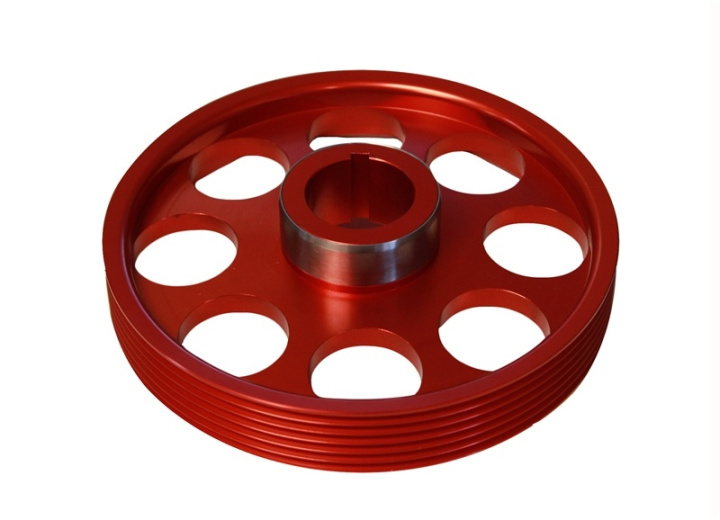Hyundai Genesis Coupe 3.8 2010+ Lightweight Crank Pulley (Red) in the group Select car model / Hyundai / Genesis Coupe 08-16 / Tuning / Engine parts at DDESIGN Scandinavia AB (TS-GEN-005R)