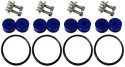 Universal Billet Bumper Quick Release Kit Combo (Blue)