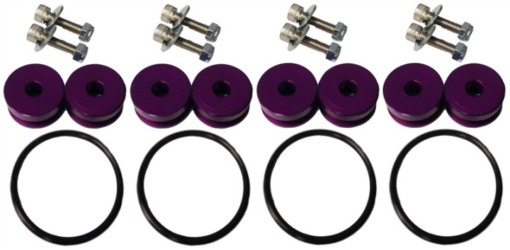 Universal Billet Bumper Quick Release Kit Combo (Purple) in the group Exterior / Styling / Other exterior styling at DDESIGN Scandinavia AB (TS-UNI-026PRc)