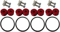 Universal Billet Bumper Quick Release Kit Combo (Red)