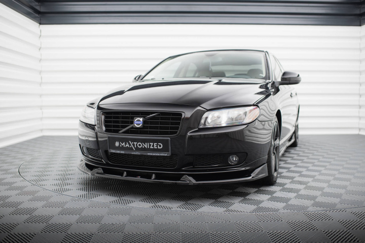 Volvo S80 Mk2 2006-2010 Front Splitter V.1 Maxton Design in the group Select car model / Volvo / S80 at DDESIGN Scandinavia AB (VO-S80-3-FD1G)