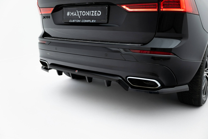 Volvo XC60 Mk2 2017-2021 Rear Splitter (with vertical bars) Maxton Design in the group Select car model / Volvo / XC60 / Styling at DDESIGN Scandinavia AB (VO-XC60-2-RD1GRD2G)