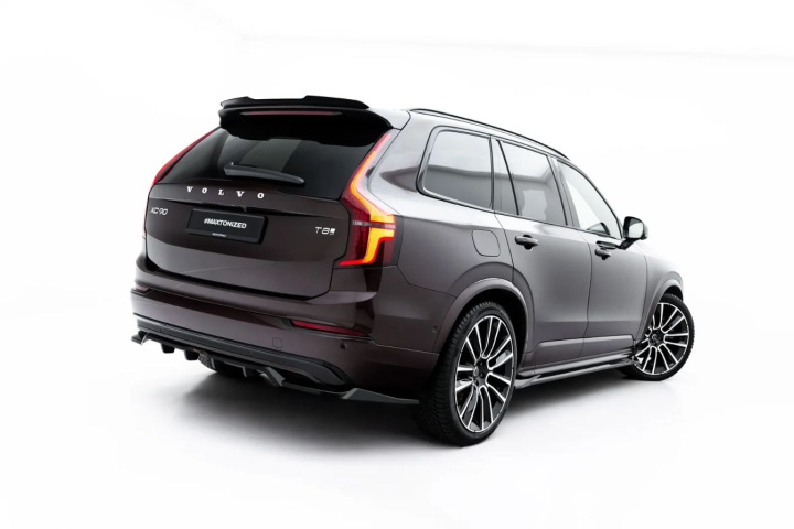 Volvo XC90 Mk2 Facelift 2 2024+ Central Rear Splitter (With Vertical Bars) V.1 Maxton Design in the group Select car model / Volvo / XC90 at DDESIGN Scandinavia AB (VO-XC90-2F2-RD1G-RD2G)