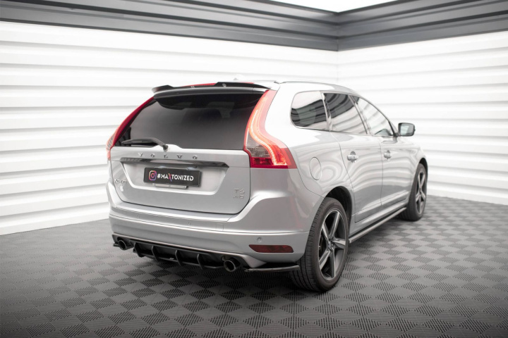 Volvo XC60 R-Design Mk1 Facelift 2013-2017 Street Pro Rear Diffuser Black-Red Maxton Design in the group Select car model / Volvo / XC60 / Styling at DDESIGN Scandinavia AB (VOXC601FRDESIGNCNCRS1BBRB)