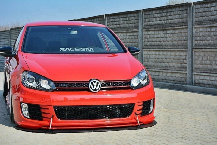 VW Golf GTI MK6 35th 2008-2012 Racingsplitter Maxton Design in the group Select car model / VW / Golf 6 08-12 / Styling / Front lips at DDESIGN Scandinavia AB (VW-GO-6-GTI-35TH-CNC-FD1A)