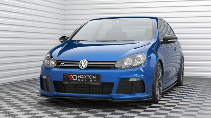 VW Golf R MK6 2008-2012 Front Splitter V.2 Maxton Design in the group Select car model / VW / Golf 6 08-12 / Styling / Front lips at DDESIGN Scandinavia AB (VW-GO-6-R-FD2G)